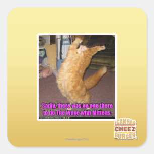 Die Welle Quadratischer Aufkleber