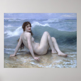 Die Welle von William-Adolphe Bouguereau Poster