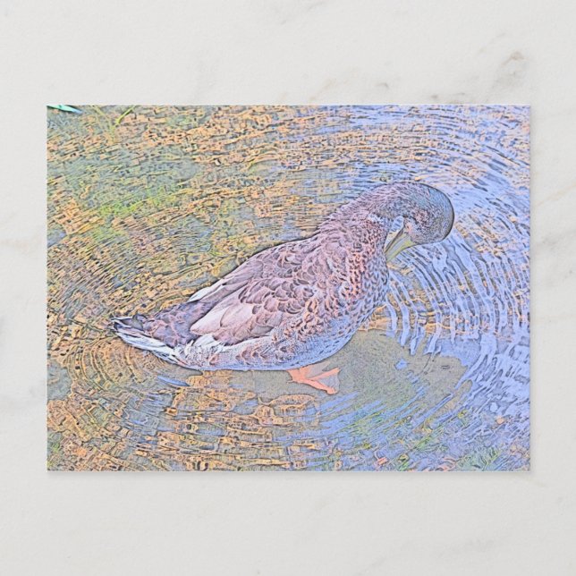 Die Wellen Postkarte (Vorderseite)