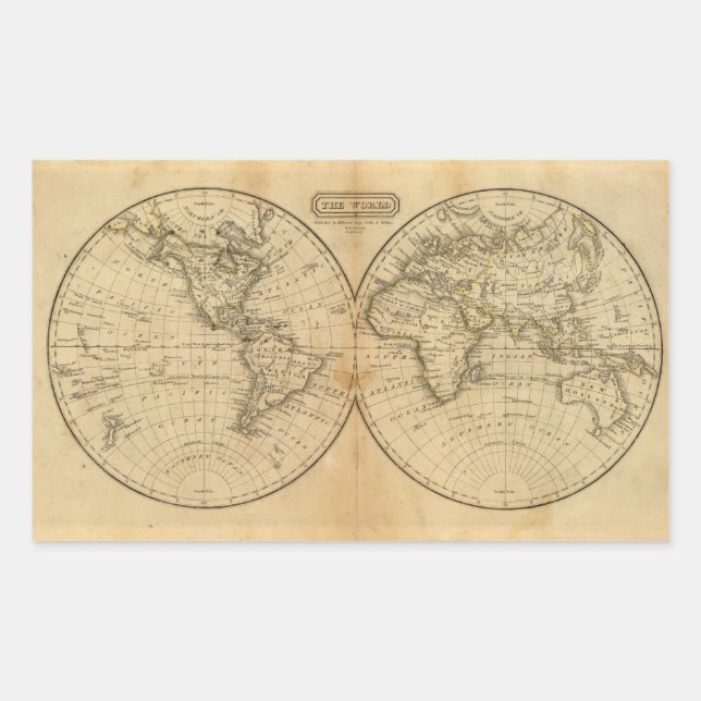 Die Welt 2 Rechteckiger Aufkleber (Vorderseite)