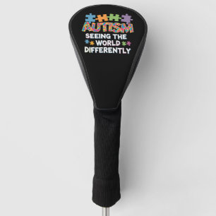 Die Welt anders sehen Autismus-Bewusstsein Golf Headcover