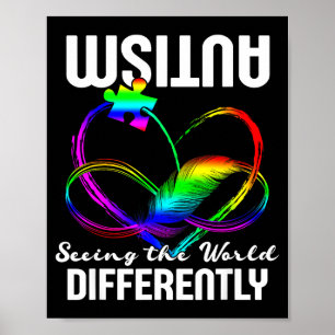 Die Welt anders sehen Autismus-Bewusstsein Poster