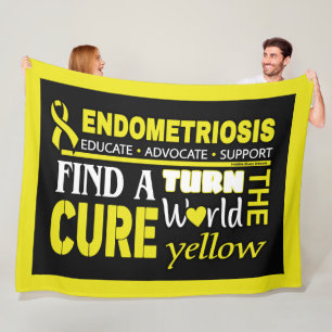 Die Welt Aquamarin machen...Endometriose Fleecedecke