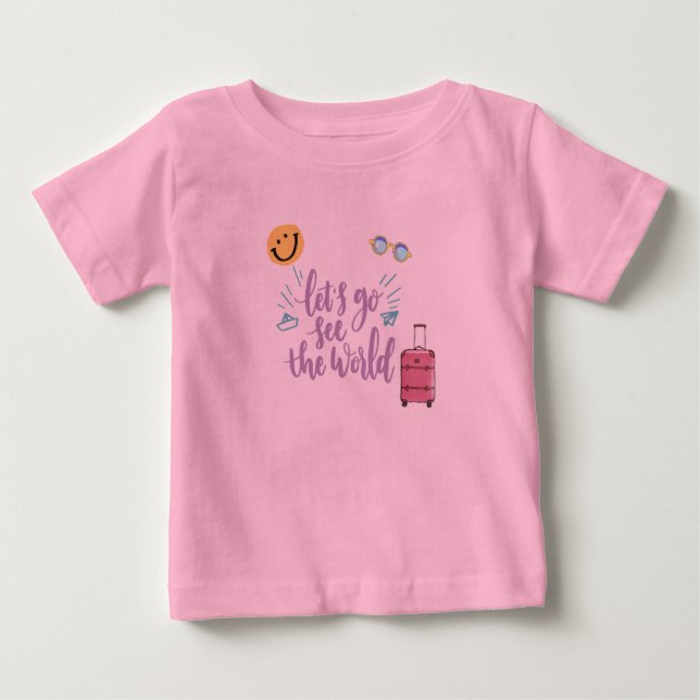 Die Welt bereisen Baby T-shirt (Vorderseite)
