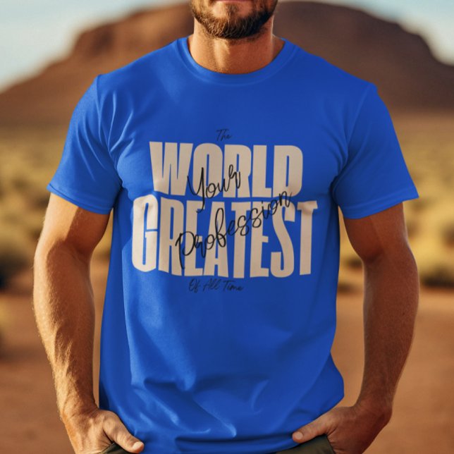 Die Welt Bestes Blau  T-Shirt (Von Creator hochgeladen)