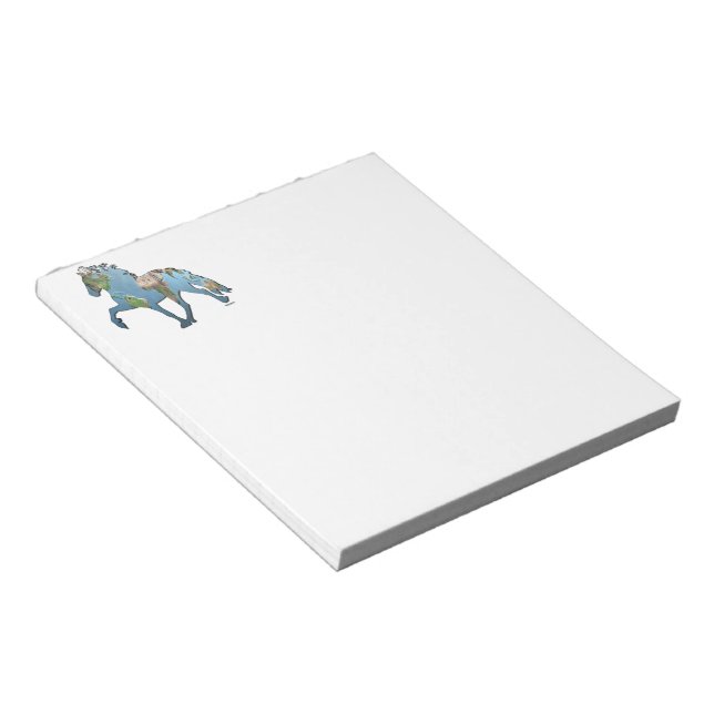 Die Welt bewundern Notizblock (angewinkelt)