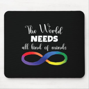Die Welt Braucht Alle Arten Von Köpfen Autismus Ne Mousepad