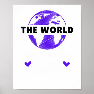 Die Welt braucht mehr Mädchen, die Basketball spie Poster
