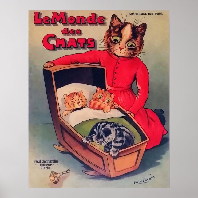 Die Welt der Katzen, Louis Wain Poster (Vorne)