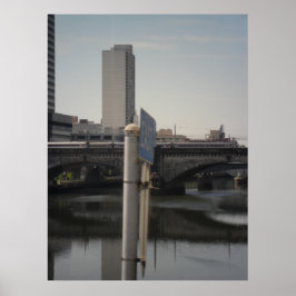 Die Welt der Reflektionen von oben nach unten Poster