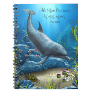 Die Welt des Dolphin-Notebooks Notizblock