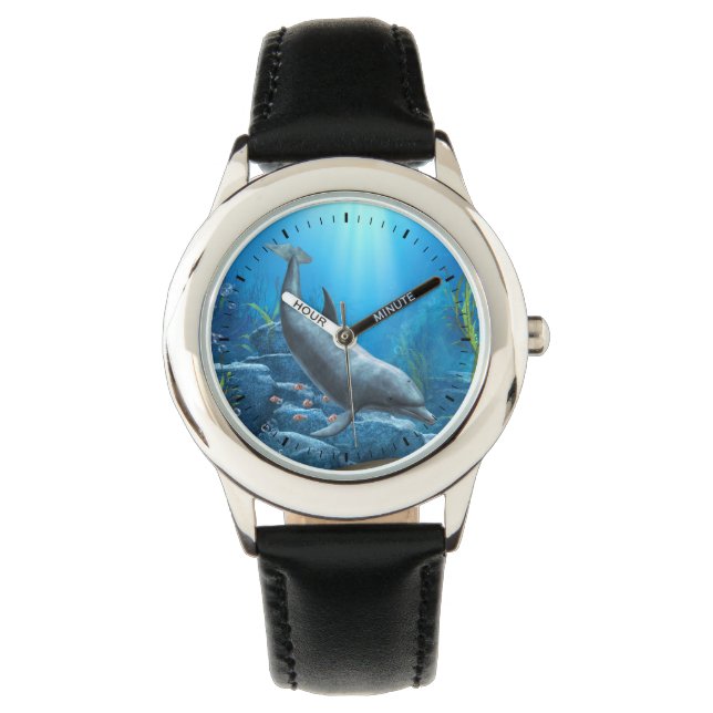 Die Welt des Dolphins Armbanduhr (Vorderseite)