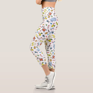 Die Welt des Dr. Seuss-Musters Capri Leggings