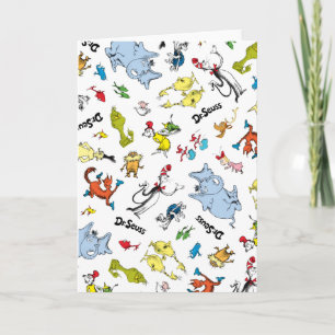 Die Welt des Dr. Seuss-Musters Karte