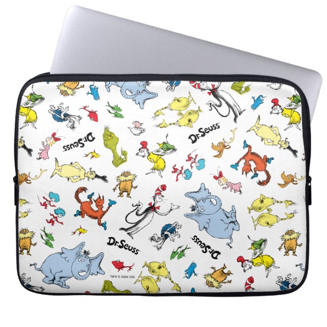 Die Welt des Dr. Seuss Musters Laptopschutzhülle (Vorderseite)