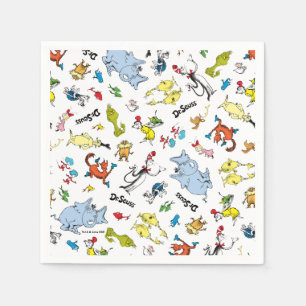 Die Welt des Dr. Seuss Musters Serviette