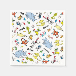 Die Welt des Dr. Seuss Musters Serviette