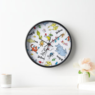 Die Welt des Dr. Seuss-Musters Uhr