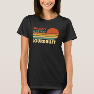 Die Welt des Journalisten-Retro-Vintagen T-Shirt