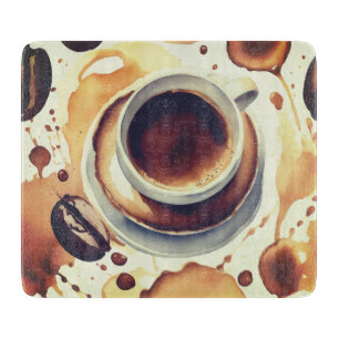 Die Welt des Kaffees Schneidebrett
