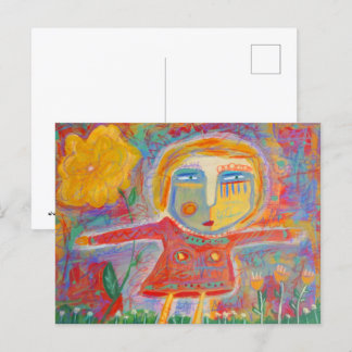 Die Welt einbinden Postkarte