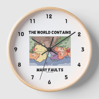 Die Welt enthält viele Faults Plate Tektonik Uhr