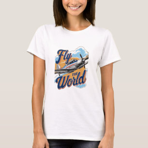 Die Welt fliegen T-Shirt