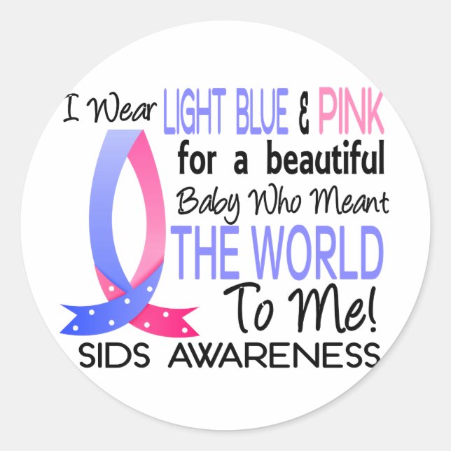 Die Welt für mich Runder Aufkleber (Vorderseite)