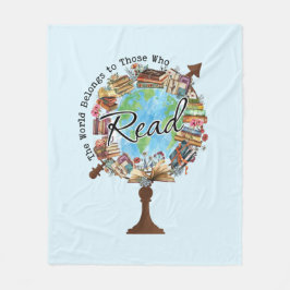 Die Welt gehört denen, die lesen Fleecedecke