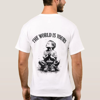 Die Welt Gehört Dir Herren T-Shirt mit Druck auf d