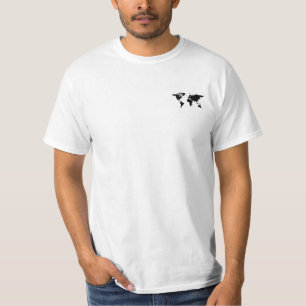 die Welt geht um. Weltkarte Mandala T-Shirt