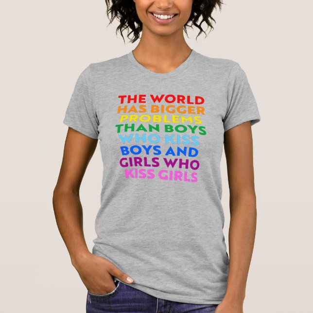 Die Welt hat größere Probleme T-Shirt (Vorderseite)