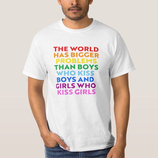 Die Welt hat größere Probleme T-Shirt (Vorderseite)