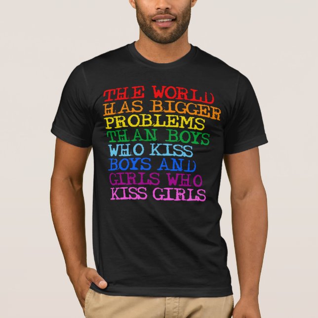 Die Welt hat größere Probleme T-Shirt (Vorderseite)