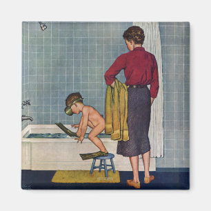 Die Welt in der Tube Magnet