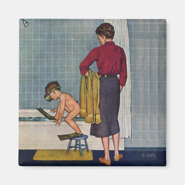 Die Welt in der Tube Magnet (Vorne)