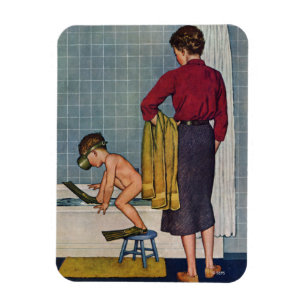 Die Welt in der Tube Magnet