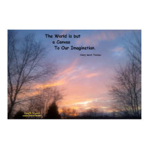 DIE WELT IST ABER EINE LEINWAND TAREAU POSTER