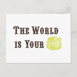 Die Welt ist deine Auster Postkarte