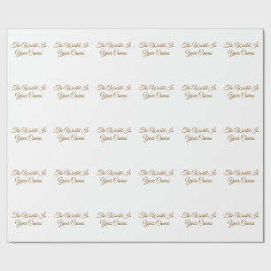 "Die Welt ist deine Leinwand" Minimalist  Geschenkpapier