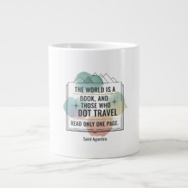 Die Welt ist ein Buch Jumbo-Tasse
