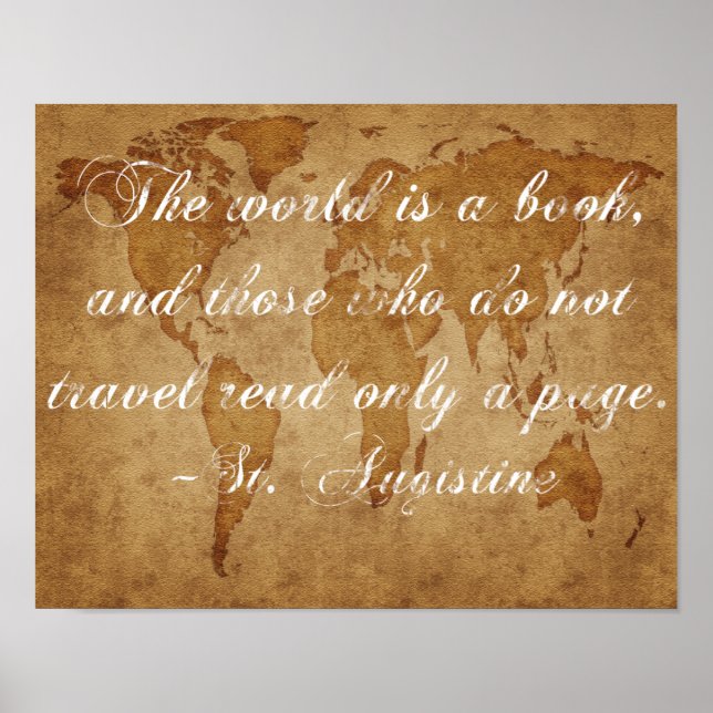 Die Welt ist ein Buchposter Poster (Vorne)