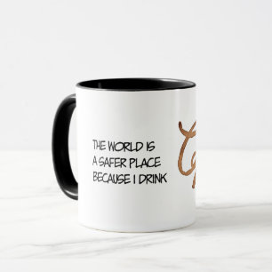 Die Welt ist ein sichererer Ort, lustig Tasse