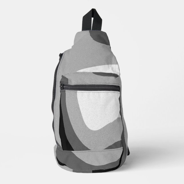 Die Welt ist grau Crossbody Bag (Vorderseite)