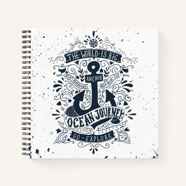 Die Welt ist groß - entdecken Sie Notizbuch (Vorderseite)