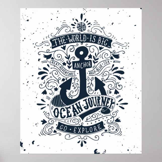 Die Welt ist groß - entdecken Sie Poster (Vorne)