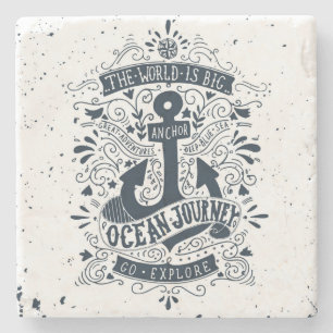 Die Welt ist groß - gehen Sie erforschen Steinuntersetzer