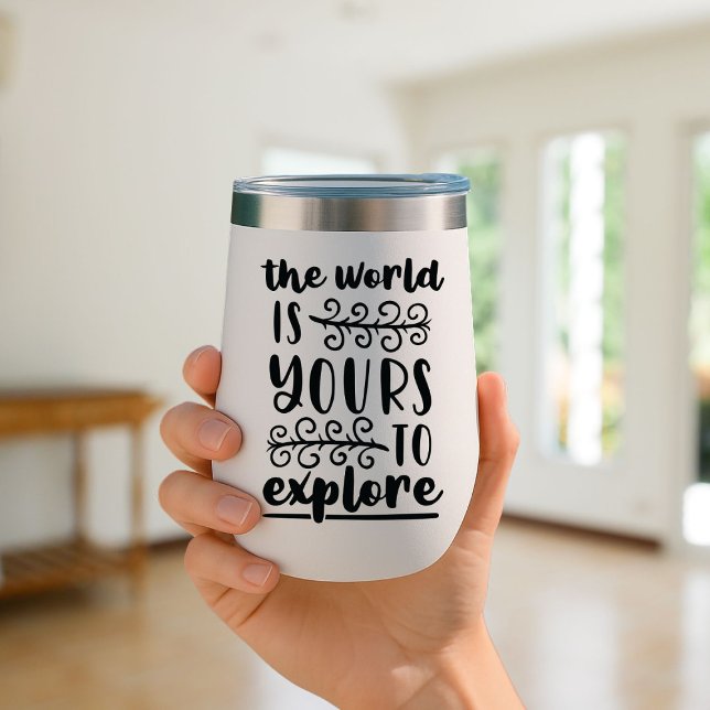 Die Welt ist Ihre, um Travel Mug Insulated (Von Creator hochgeladen)