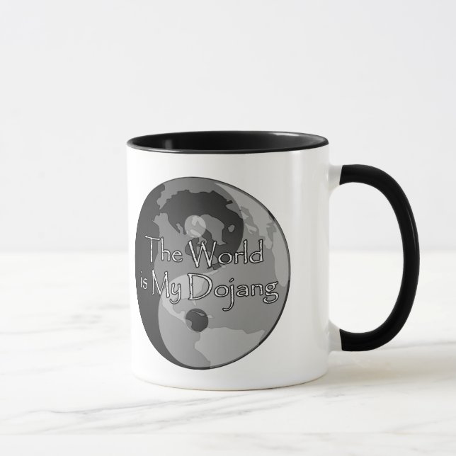 Die Welt ist mein Dojang - See-Land-Kampfkünste Tasse (Rechts)