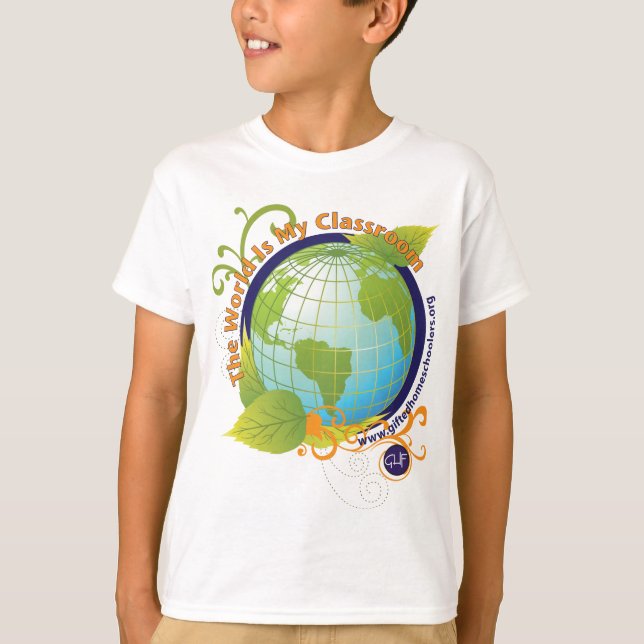 Die Welt ist mein Klassenzimmer - Kinder T-Shirt (Vorderseite)